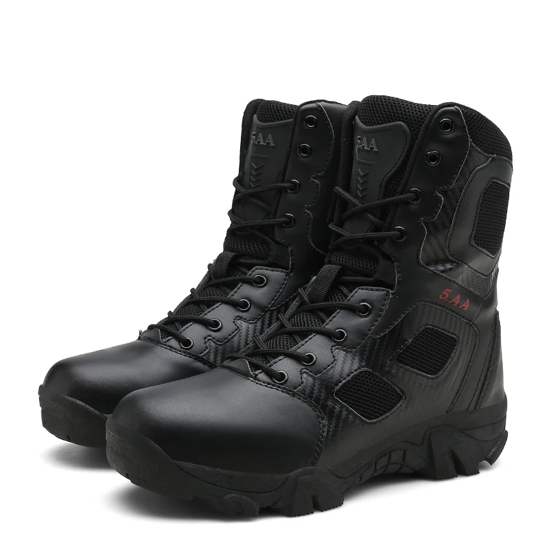 

2019 New Tactical Training High Tube Waterproof Boots Outdoor Men's Camping Hiking Trekking Non-slip Wear Resistant Shoes