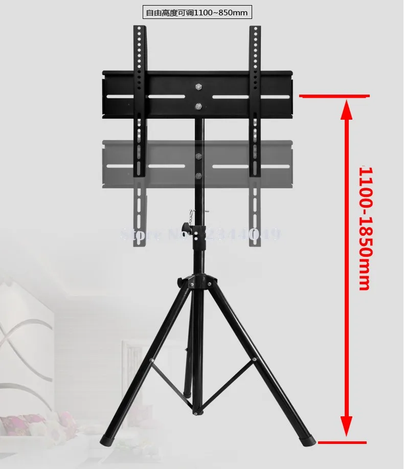 Поворот на 360 градусов 32-5" Крепления для телевизоров штатив Стенд trk-h44 Макс. VESA 500*400 мм загрузки 50kgs наклона регулируемая высота ТВ напольная подставка