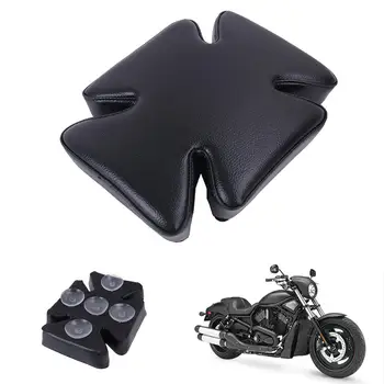 

Motorcycle Multifunction 5 Suction Cup Rear Passenger Cushion Seat Pad For Harley Dyna Bob Softail Sportster 883 1200 Black