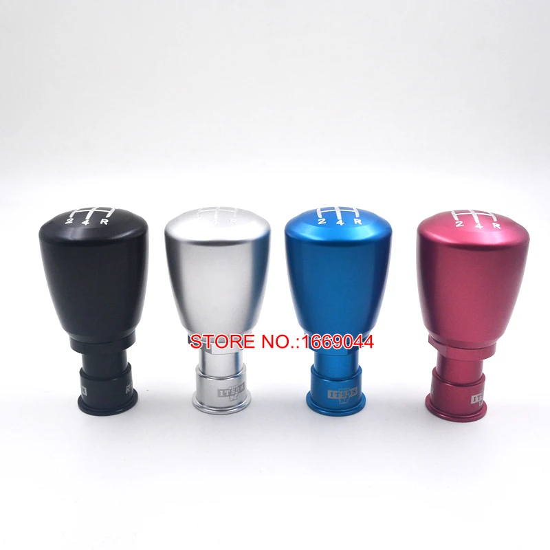 

Blue/Black/Red/Silver Universal ITSOK Aluminum Racing 5 Speed Car Manual Shift Gear Knob Level