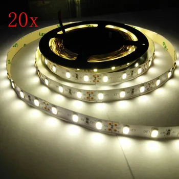 

FREE DHL,Epistar 16W~18W/m,5630 100m/lot white/cold white/warm white/nature white daylight non waterproof DC12V LED Strip T-98
