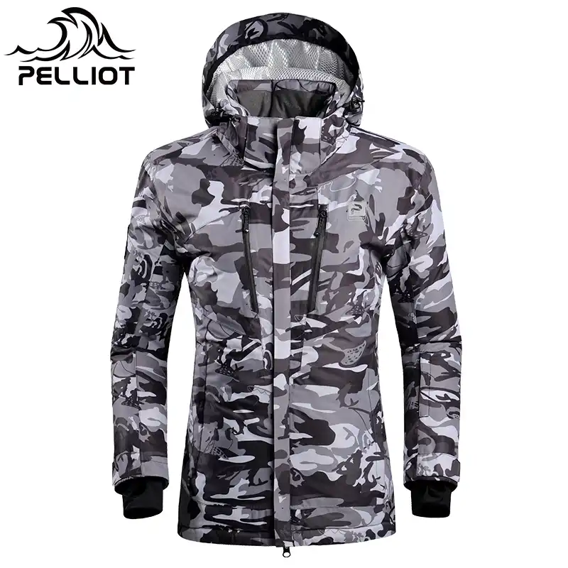 women's white camo winter jacket