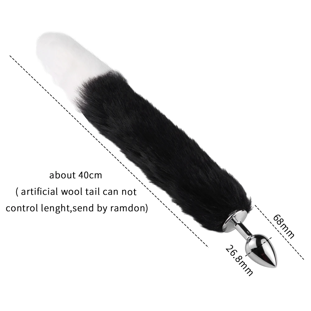 Fox Tail Anal Plug In Adult Games , Stainless steel Anal Pleasure Bead Butt Plug Stimulator Sex Products Flirt Toys For Women Fox Tail Anal Plug In Adult Games , Stainless steel Anal Pleasure Bead Butt Plug Stimulator Sex Products Flirt Toys For Women