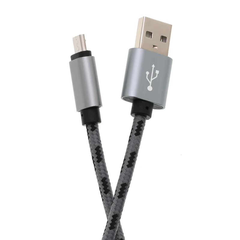 20 шт./лот Micro USB кабель с нейлоновой оплеткой для передачи данных синхронизации провод для Samsung Xiaomi huawei 2 м Micro USB кабели для мобильных телефонов