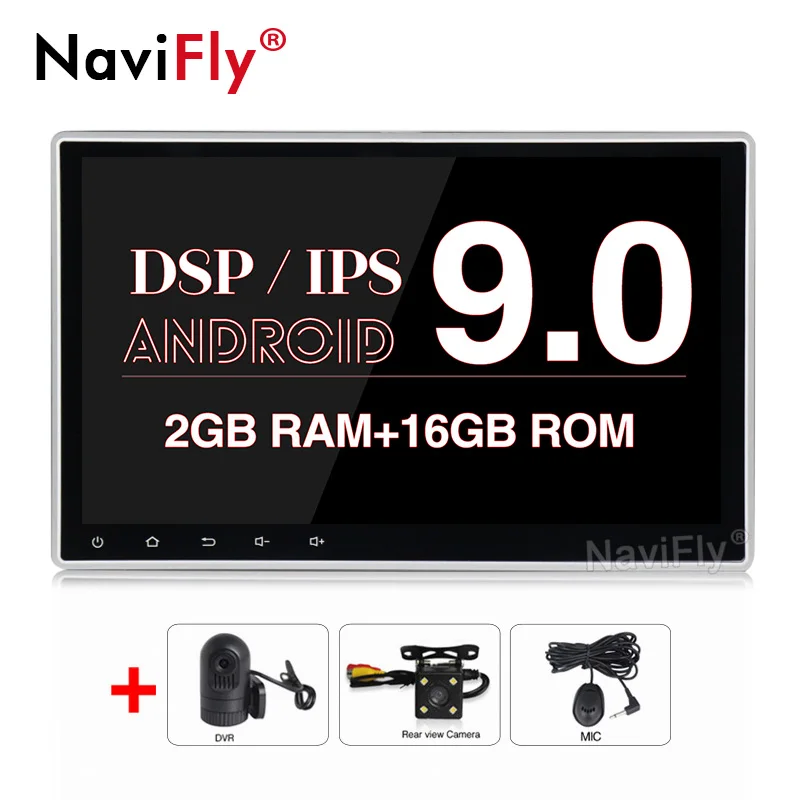 NaviFly Универсальный Android 9,0 10," 2Din автомобильный gps dvd сенсорный экран gps мультимедийный плеер для Nissan TOYOTA Kia RAV4 Honda hyundai - Цвет: add camera dvr