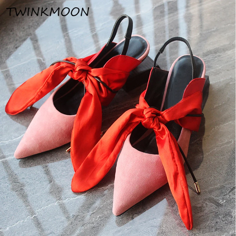 Flock heel sandal09