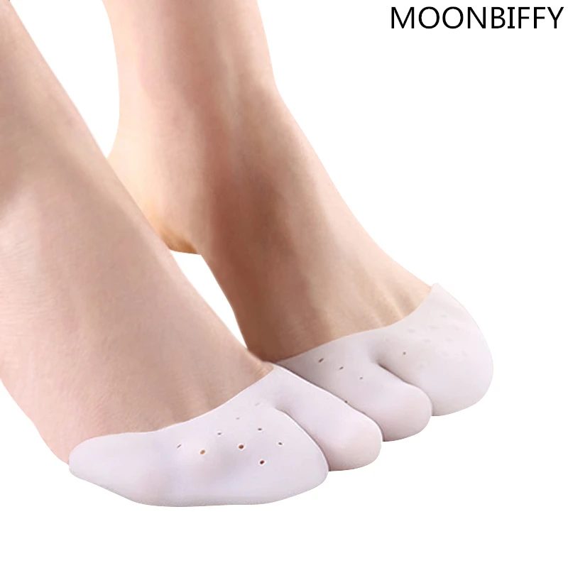 

New 2016 soft Silica gel high-quality Foot care insole Ballet woman's white Resilient foot toe insole