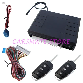 

Remote Keyless Entry System with 2 Flip Key Remote Transmitters Remote Lock / Unlock / Trunk Release for DC 12V Cars Carsmate