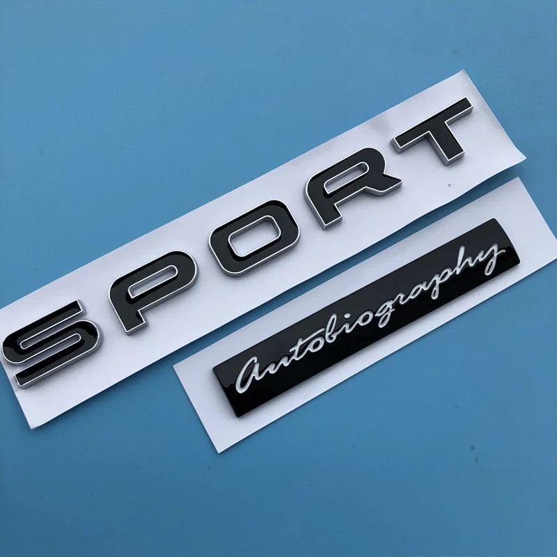 Новинка 2018 глянцевая черная красная спортивная эвоксидная буква автобиография