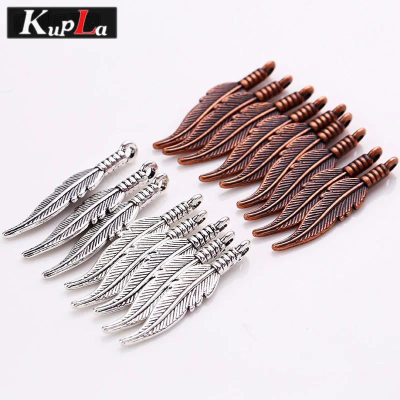 металл сплав квил кулоны шармы 80шт 6*32мм 8261|charms for jewelry|feather charmcharms jewelry making |