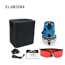 Clubiona высококачественный лазерный модуль 360 градусов Поворотный самонивелирующийся slash функциональный крест 5 линий открытый режим nivel лазер