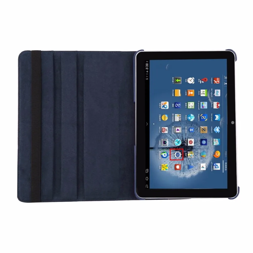 Новейший 10,1 ''вращающийся из искусственной кожи чехол для samsung Galaxy Tab 2 Tablet P5100/P5110/P5113 с бесплатным стилусом