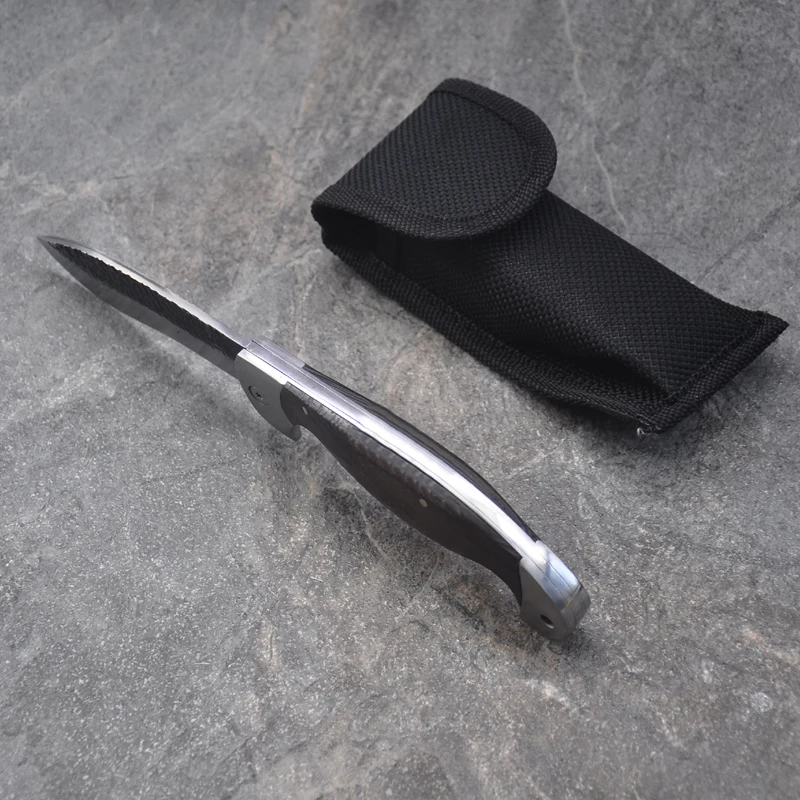 21 см(8,5 '') складной нож 3Cr13Mov лезвие+ деревянная Стальная Ручка Охотничий Тактический нож для выживания на открытом воздухе походный Нож EDC инструменты+ оболочка