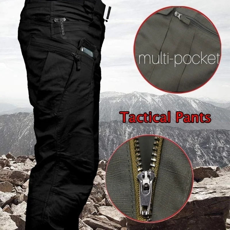 

2019 Mens Military Tactical Pants SWAT Trousers Multi-pockets Cargo Pants Training Men Combat Army Pants Work Safety Uniforms
