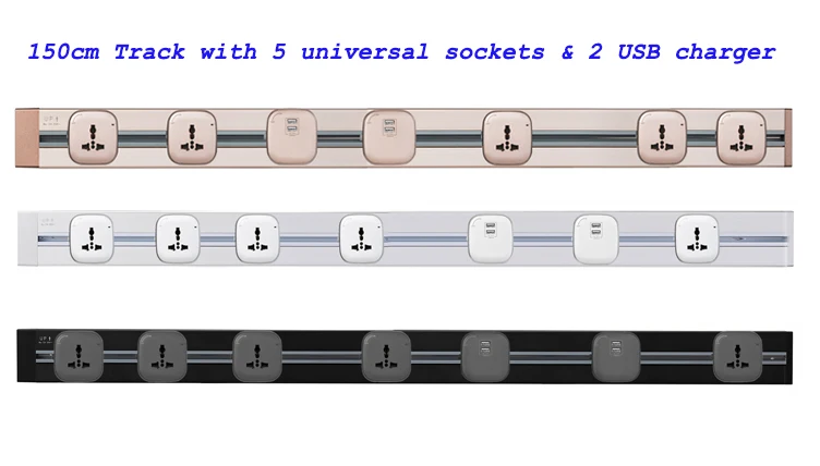 Заводская Socketbar 150 см 8000 Вт Tomada Usb Eu настенная вилка 2 usb порта для гостиной, кухни - Тип: 5 sockets 2 USB