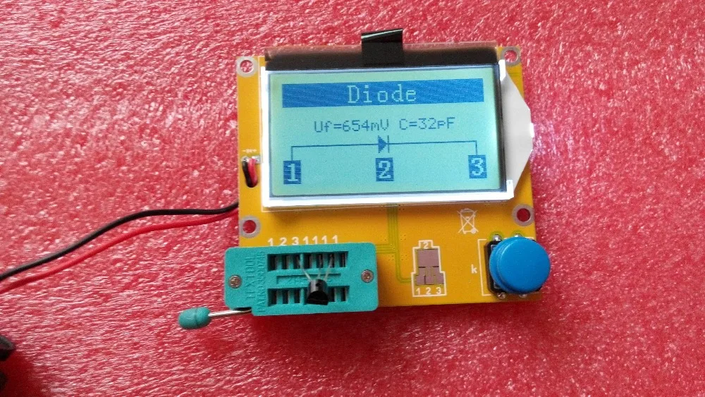 MG328 Транзистор тестер Конденсатор ESR индуктивность резистор метр NPN PNP Mosfet