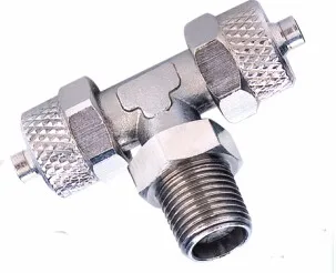 Трубки 8mm-1/8 BSP резьба Поворотный Мужчина запустить tee пневматические латунь быстрый фитинги для Пластик трубки rpt8-01