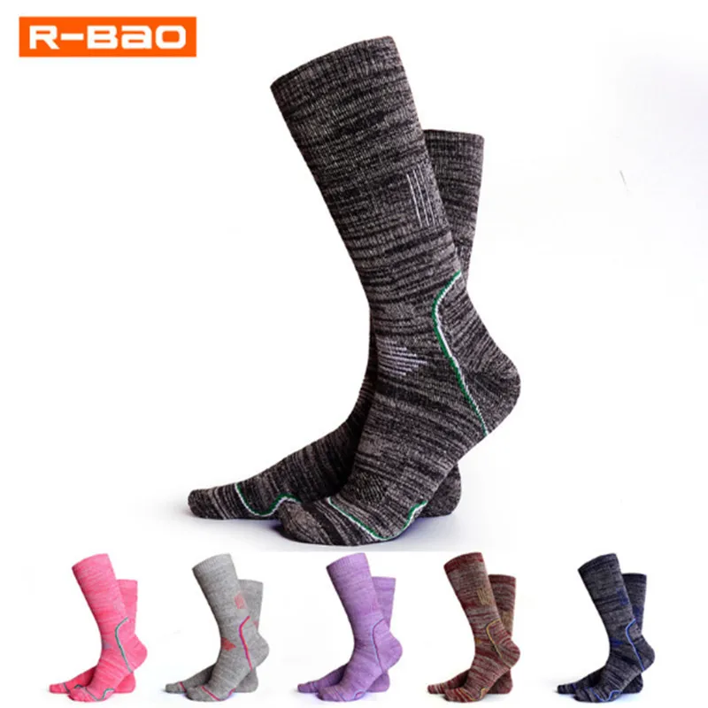 Лыжные носки (3 пар/лот) R-BAO/RB3326 хлопок Для мужчин женские спортивные носки теплые носки для пешего туризма на открытом воздухе
