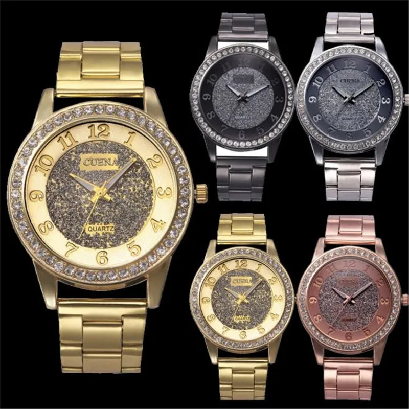 Fashion Women Watches Women Men Unisex Stainless Steel Analog Quartz Wrist Watch Casual Watch Clock Montre Femme #2AP25 (4)