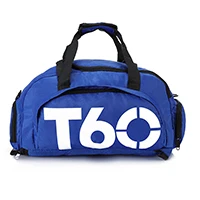 Bluewhite T60 водонепроницаемые спортивные сумки для спортзала для мужчин и женщин molle фитнес-тренировочные рюкзаки многофункциональные дорожные/багажные сумки через плечо - Цвет: Bluewhite