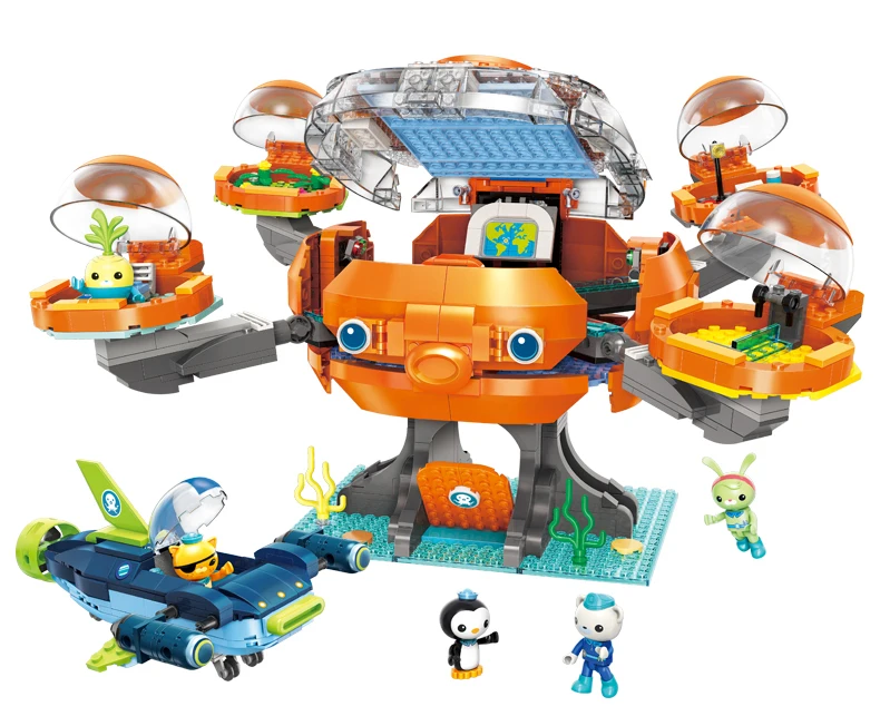 Octonauts Barnacles Kwazii песо Tweak мультипликационные строительные блоки модельные наборы детские игрушки Совместимые с Duplo игрушки и хобби