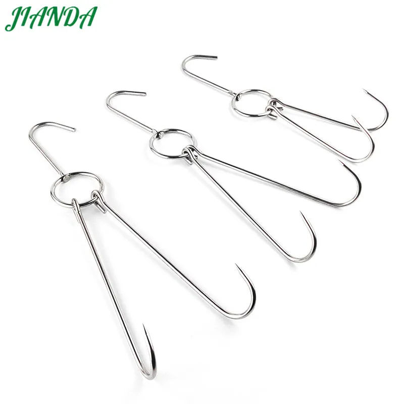 JIANDA 10 шт./лот говядина из нержавеющей стали Крючки для мяса жареная утка бекон