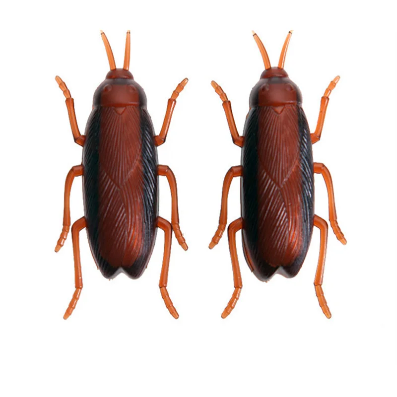 cockroach 2 шт Вибрационный ползающий таракан весь человек игрушка день рождения Данни нано имитация насекомых механическое животное таракан игрушка - Цвет: cockroach