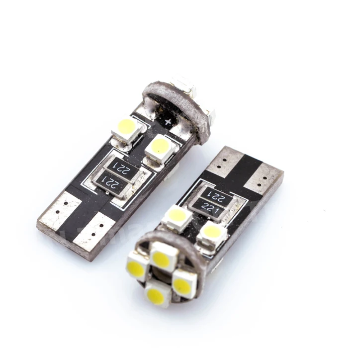 Новинка 2019 Canbus T10 8Smd led canbus 1210 3528 Led без ошибок Obc 194 168 W5w светодиодные лампы для