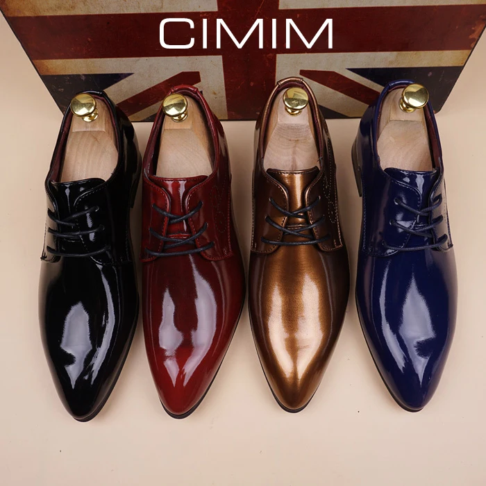 CIMIM/брендовая официальная офисная обувь; Модные Мужские модельные туфли с острым носком; коллекция года; Мужская обувь; итальянская кожаная мужская обувь; Повседневная Роскошная обувь