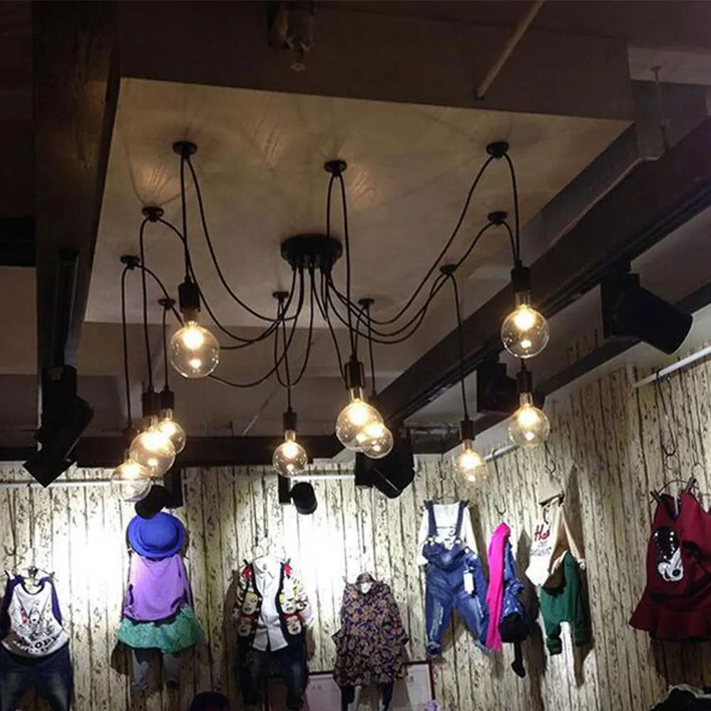 

Mabor 5/6/8 Lamps 1.2M Vintage Pendant Lights Retro Bar Loft Spider Chandelier Ceiling Lamp