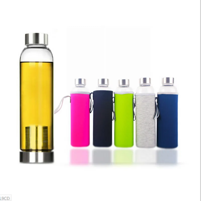 Tea Infusers high temperature resistant glass water bottle glass cup lemon Creative car gifts cups tea
