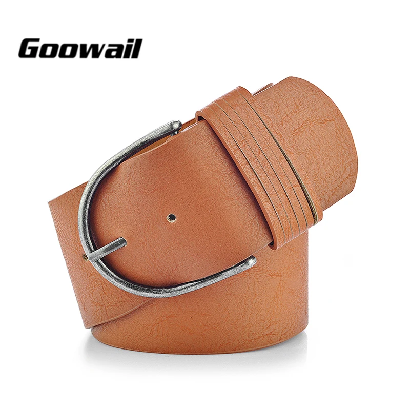 Goowail 2017 designer fashion Vintage Style wide Belts for women ladies luxury belts for summer ...