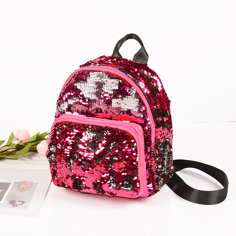 Koop Mode Meisje Pailletten School Rugzak WomenTravel Rugzakken Kids Rugzak Kinderen Sequin Bag Drop Ship mochila feminina