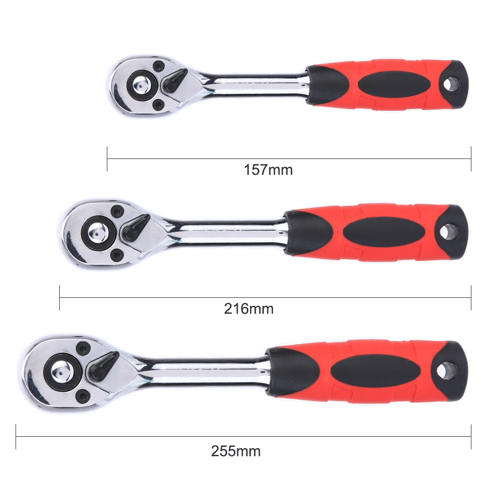 Профессиональный 1 шт. 1/4 3/8 1/2 высокий Реверсивный гаечный ключ 72 зубья быстроразъемный храповик торцевой ключ ручной инструмент для ремонта типа