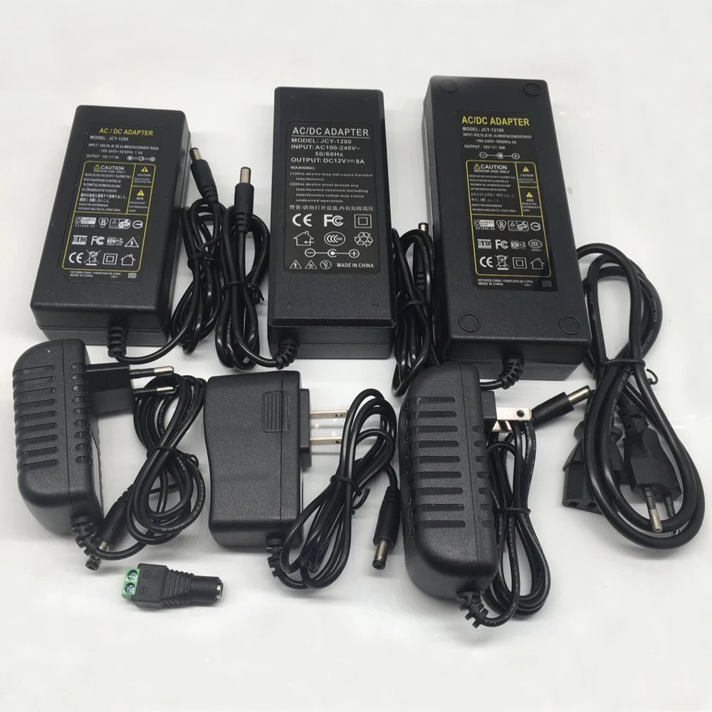 Adaptador de alimentação led dc5v/dc12v/dc24v 1a 3a 5a 7a 8a 10a para 5 v 12 v 24 v led strip lâmpada iluminação led power driver plug