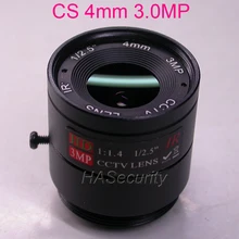4 мм CS mount 3.0MP 1/2. " F1.4 объектив для камеры видеонаблюдения
