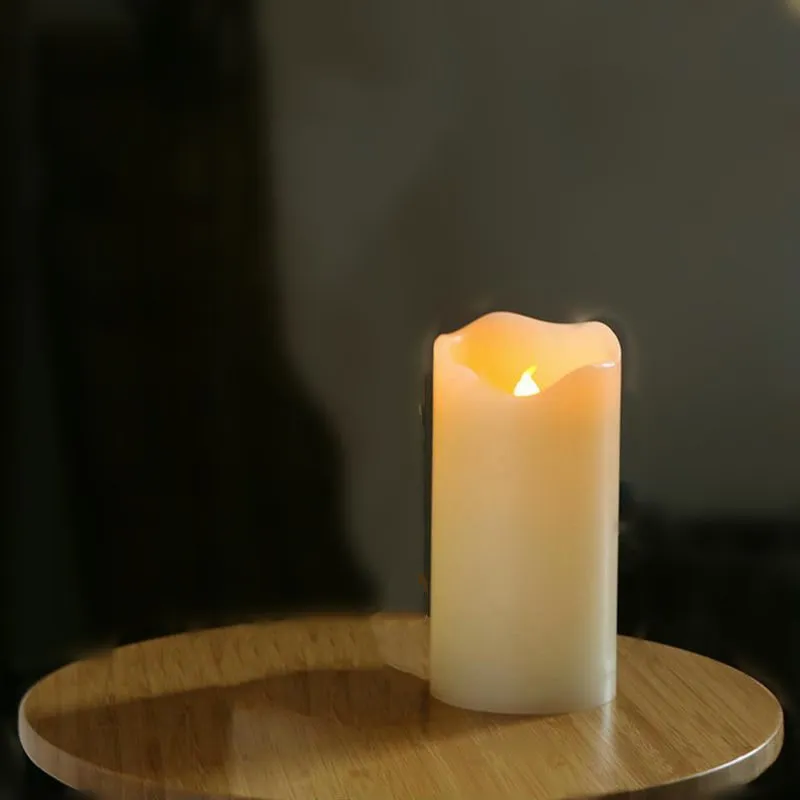 Paraffin Candle Lamp Battery Powered Led Pillar Paraffin Candle Lamp