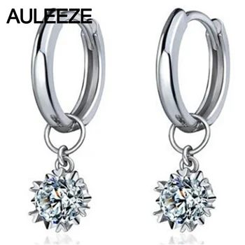 

Snowflake 0.6cttw Moissanite Engagement Earrings 925 Sterling Silver Lab Grown Diamond Drops Earrings For Women Fine Jewelry