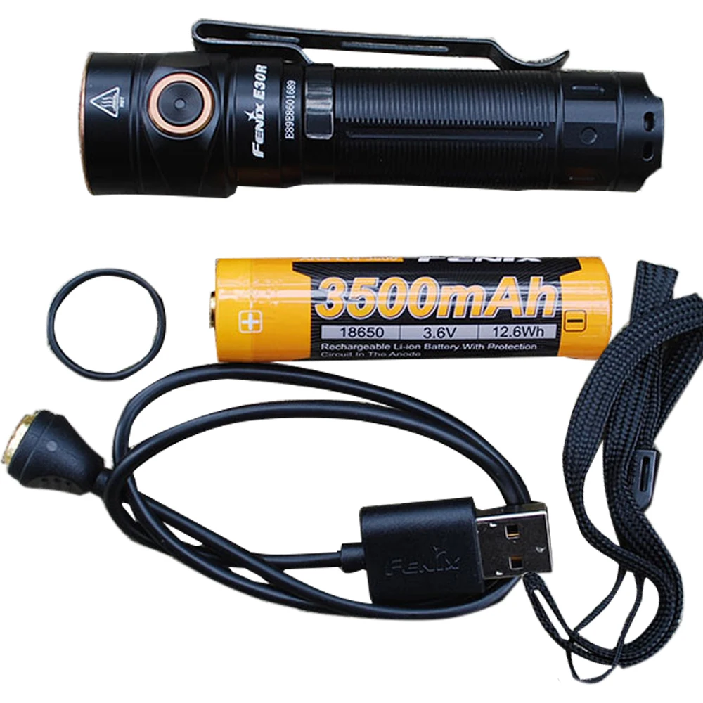 Led Linterna Bateria Y Cable De Carga Usb Incluidos Linterna Recargable H...