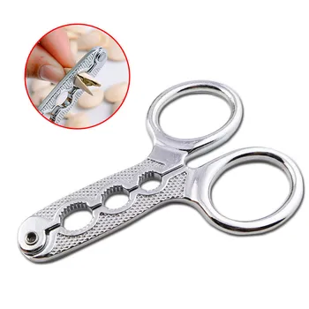 

Creative Stainless Steel Small Nuts Sheller Melon Seeds Peeling Clamp Pliers Sunflower Seeds Peeler