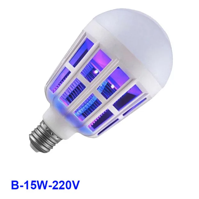 AC 110/220V 9/15W Electronic Insect Killer Bug Zapper Light Bulb
