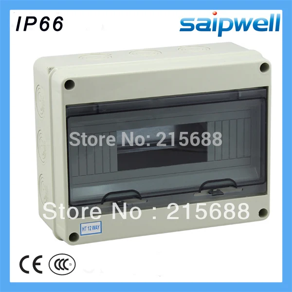 

295*255*130mm 12 way ABS household waterproof Distribution Box Electric distribution box SHA-12