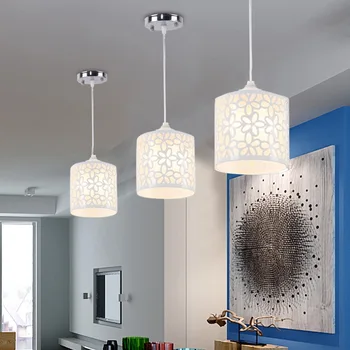 

LED chandelier simple single-head glass restaurant light bar chandelier