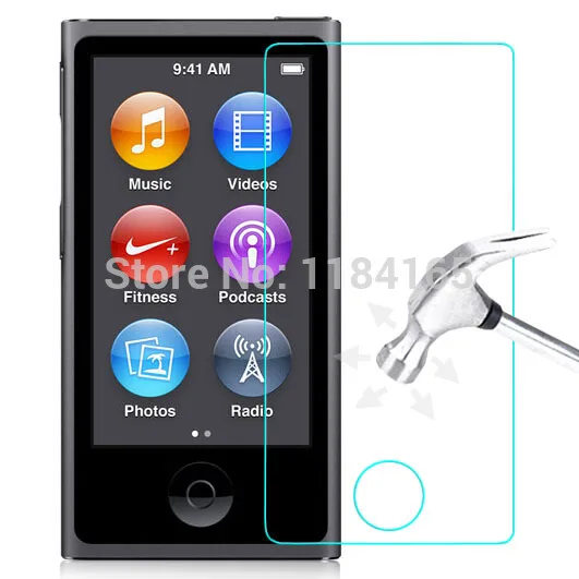 imágenes para 10 unids/lote 9 h 2.5d lcd frontal a prueba de explosiones protector de pantalla de cristal templado de cine para ipod nano 7 envío gratis pelicula de vidro imágenes para 10 unids/lote 9 h 2.5d lcd frontal a prueba de explosiones protector de pantalla de cristal templado de cine para ipod nano 7 envío gratis pelicula de vidro