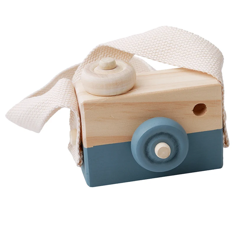 Cute Nordic Hanging Wooden Camera Toy 10*8*5.5cm Room Decor Furnishing Articles Baby Birthday Toy Gifts For Children 13