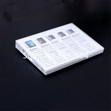 50 шт./лот Высокое Качество Скошенный A5 акриловый ценник держатель для дисплей планшетного ПК 21*15 см