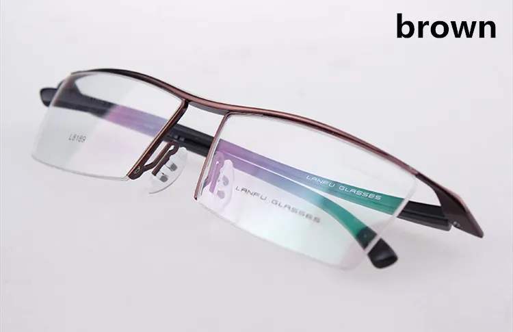 Очки для глаз, женские очки oculos de grau, очки для мужчин, оптическая оправа, очки, модные очки для глаз, близорукость, оправа для очков 8189 - Цвет оправы: brown