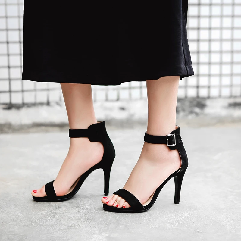faux suede gladiator sandals