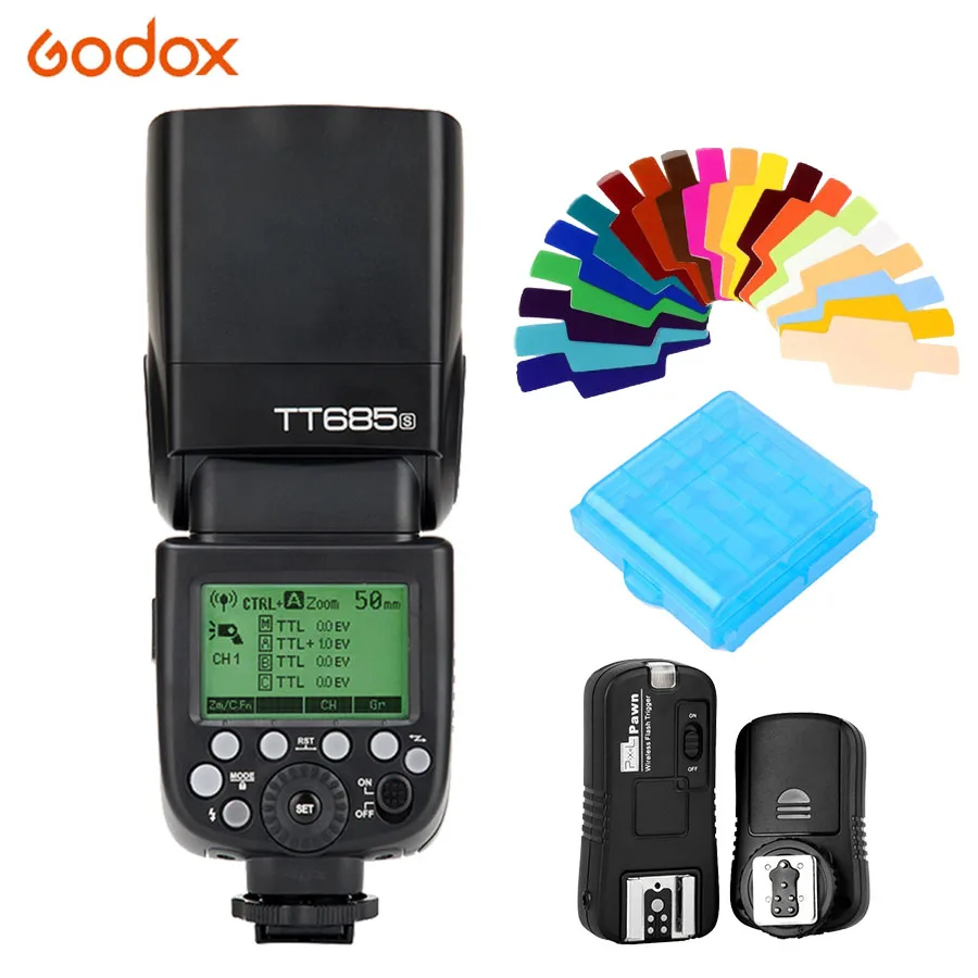 Godox TT685S 2,4G HSS ttl Камера вспышка светильник Speedlite+ TF-365 вспышка триггера для sony A77II A7RII A7R A99 A58 A6500 A6000 A6300 - Цвет: TT685 with TF-361