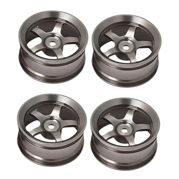 

Mxfans 4 PCS Aluminum Alloy Wheel Felloe RC 1:10 On-Road Rimmer Black Wheel Rims